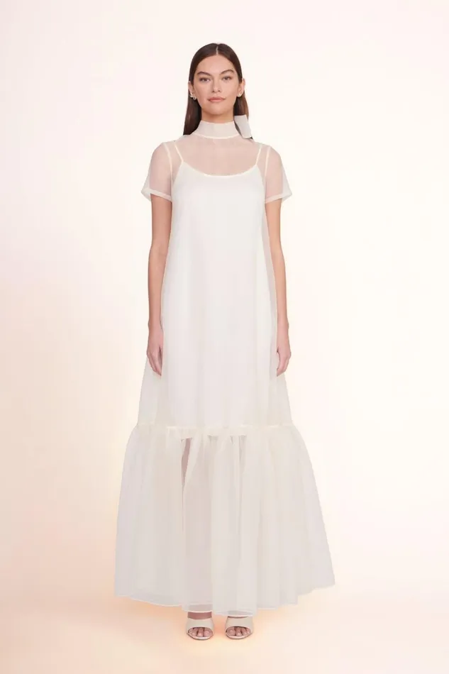 Women STAUD Bridal Dresses CALLUNA DRESS WHITE