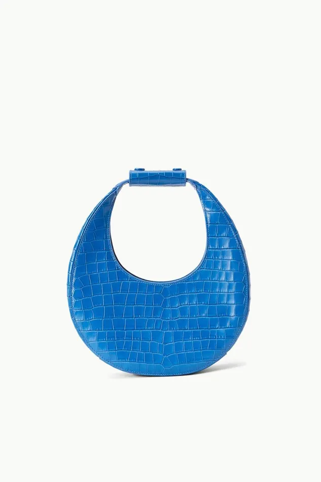 Women STAUD Crossbody MINI MOON BAG ISLAND BLUE