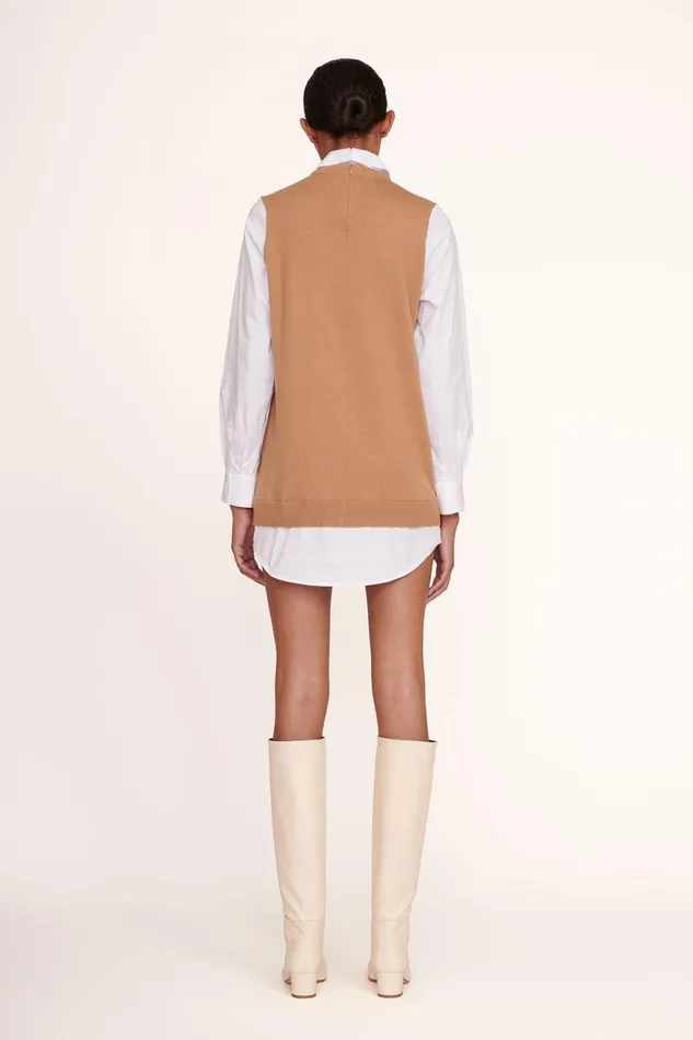 Women STAUD Dresses FERN DRESS TAN WHITE