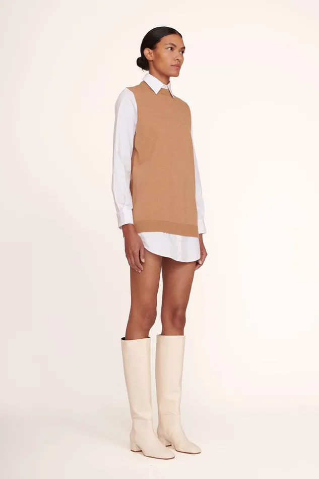 Women STAUD Dresses FERN DRESS TAN WHITE