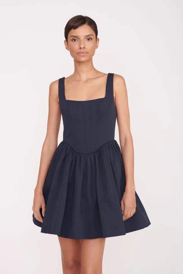 Women STAUD Dresses LANDSCAPE DRESS NAVY