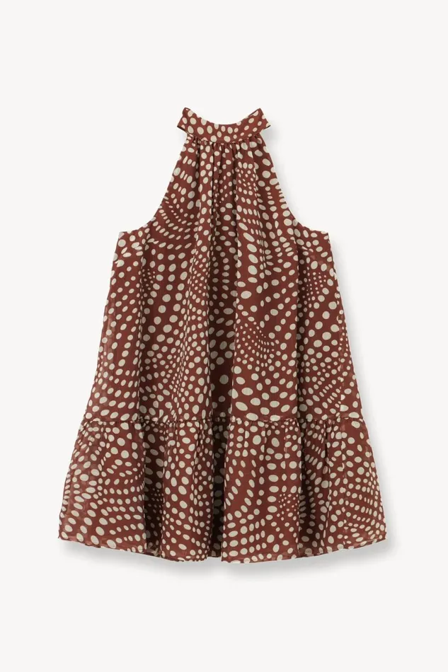 Women STAUD Dresses MARLOWE DRESS CLOVE WAVY DOT Women STAUD Dresses MARLOWE DRESS CLOVE WAVY DOT