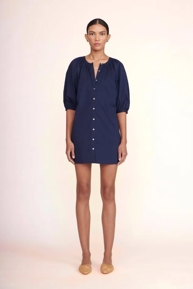 Women STAUD Dresses MINI VINCENT DRESS NAVY