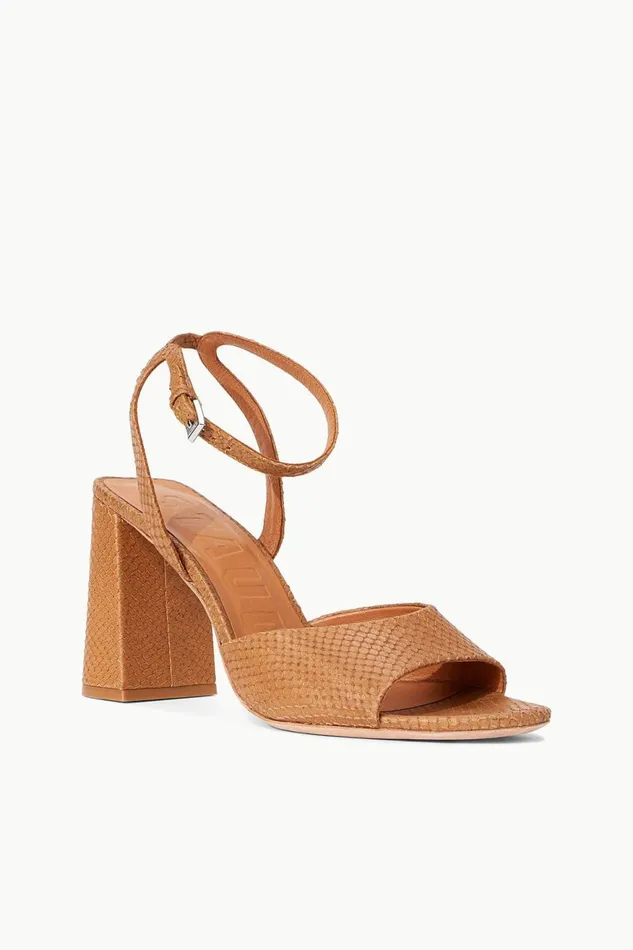 Women STAUD Heels SOLANGE HEEL TAN SNAKE EMBOSSED Women STAUD Heels SOLANGE HEEL TAN SNAKE EMBOSSED