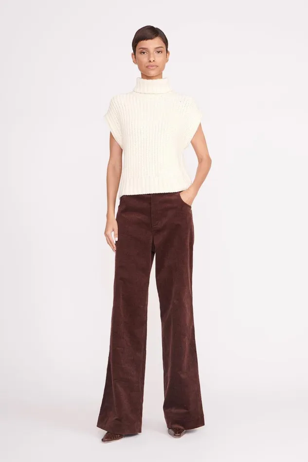 Women STAUD Knits BETTE SWEATER IVORY