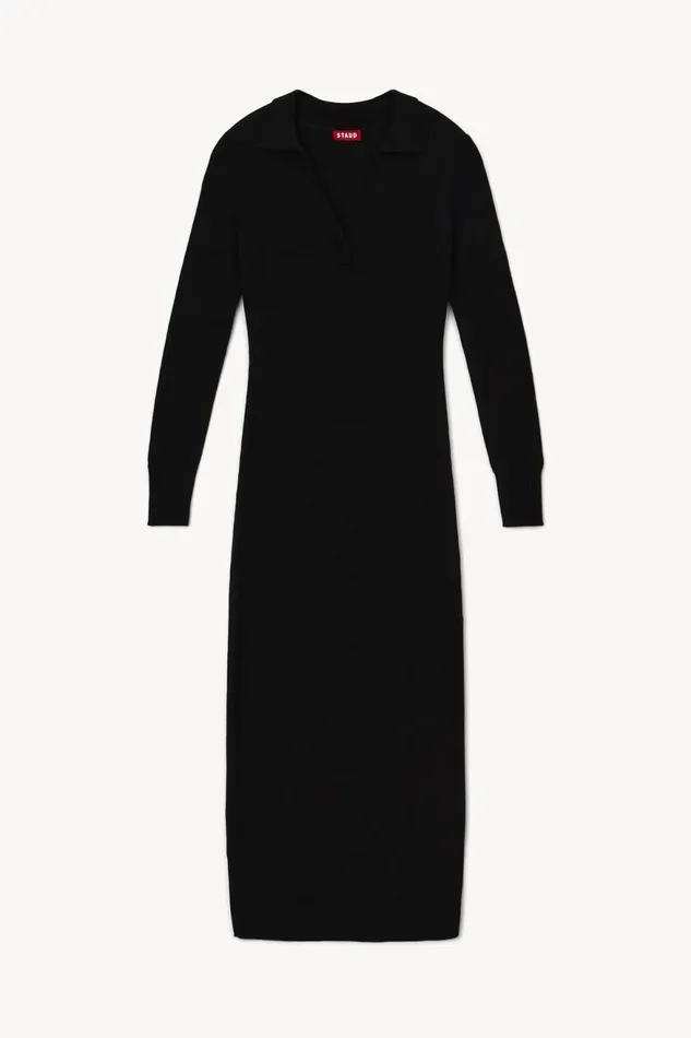 Women STAUD Knits CROWN DRESS BLACK