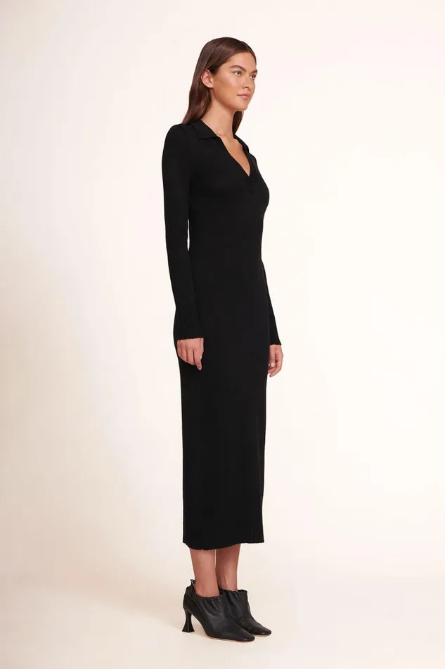 Women STAUD Knits CROWN DRESS BLACK