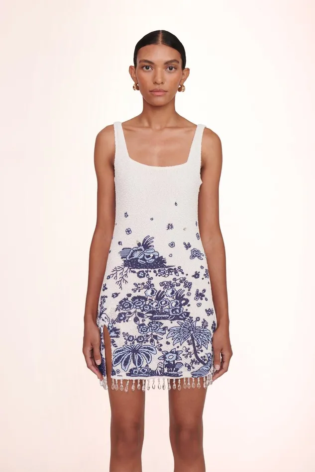 Women STAUD Occasion Dresses LE SABLE DRESS BLUE TOILE