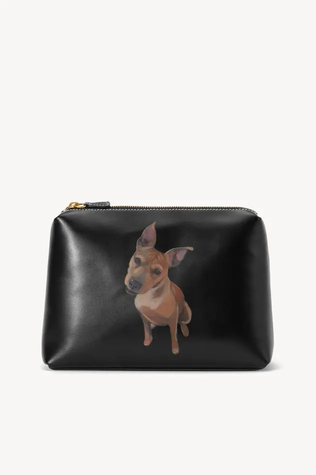 Women STAUD Pet Handbags CUSTOM SHIRLEY POUCH BLACK