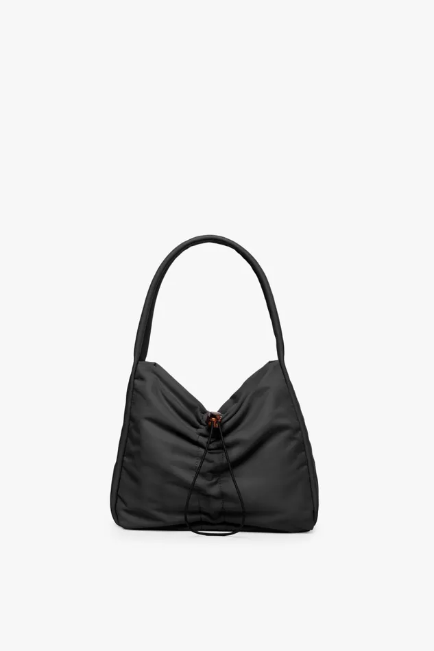 Women STAUD Shoulder FELIX NYLON SHOULDER BAG BLACK