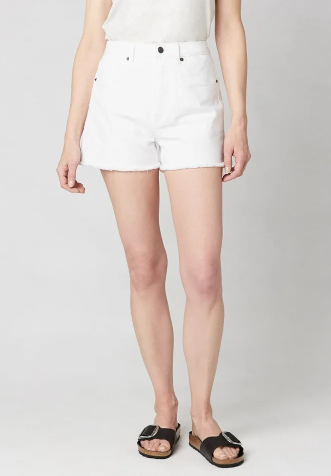 Women Super High Rise Joanna White Rinse Shorts Pure White Buffalo David Bitton Shorts and Skirts Women Super High Rise Joanna White Rinse Shorts Pure White Buffalo David Bitton Shorts and Skirts