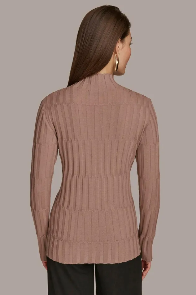Women Sweaters And Tops Donna Karan MERINO WOOL SWEATER Mink