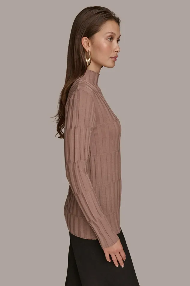 Women Sweaters And Tops Donna Karan MERINO WOOL SWEATER Mink