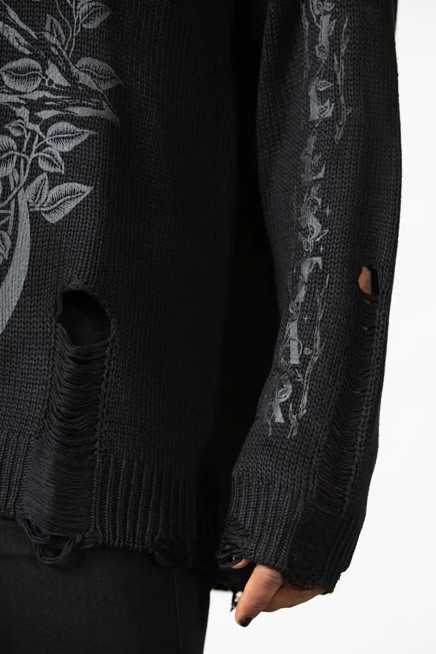 Women Sweaters Killstar Hyperion Hooded Knit Sweater