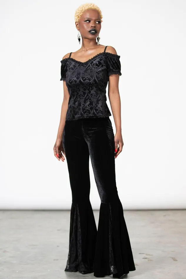 Women TShirts and Vests Killstar Mademoiselle Bardot Top