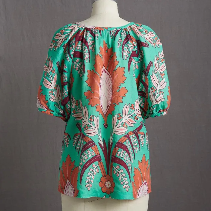 Women Tapestry Graceful Days Top Turquoise Print Sundance Catalog Tops Women Tapestry Graceful Days Top Turquoise Print Sundance Catalog Tops