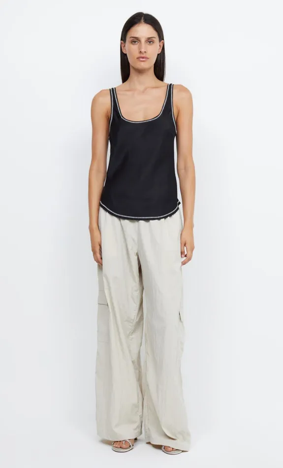 Women Tops Bec Bridge EMERY SCOOP TANK Blackivory