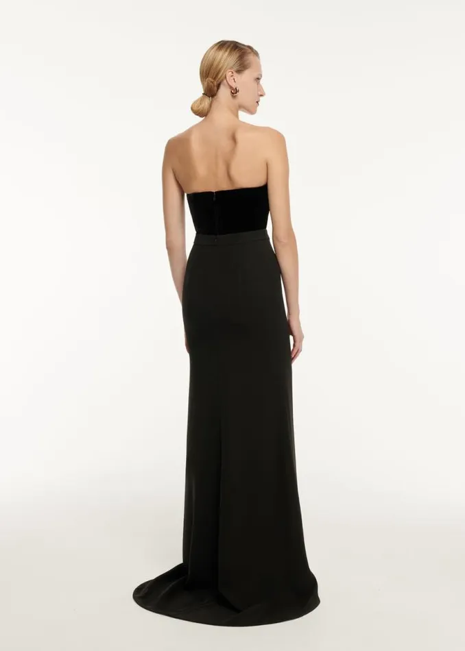 Women Tops Roland Mouret Strapless Velvet Top