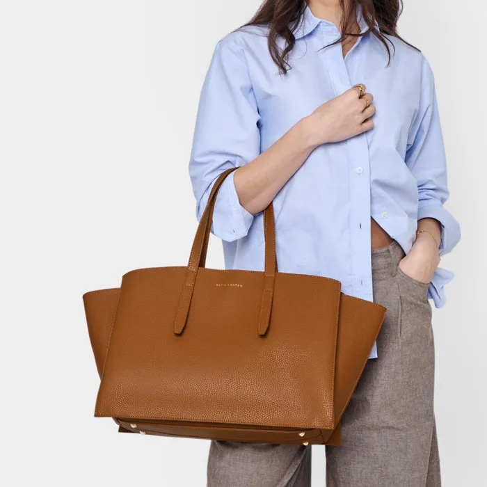 Women Tote Bags Katie Loxton Tabi Cognac Large Tote Bag 8211 Vegan Leather