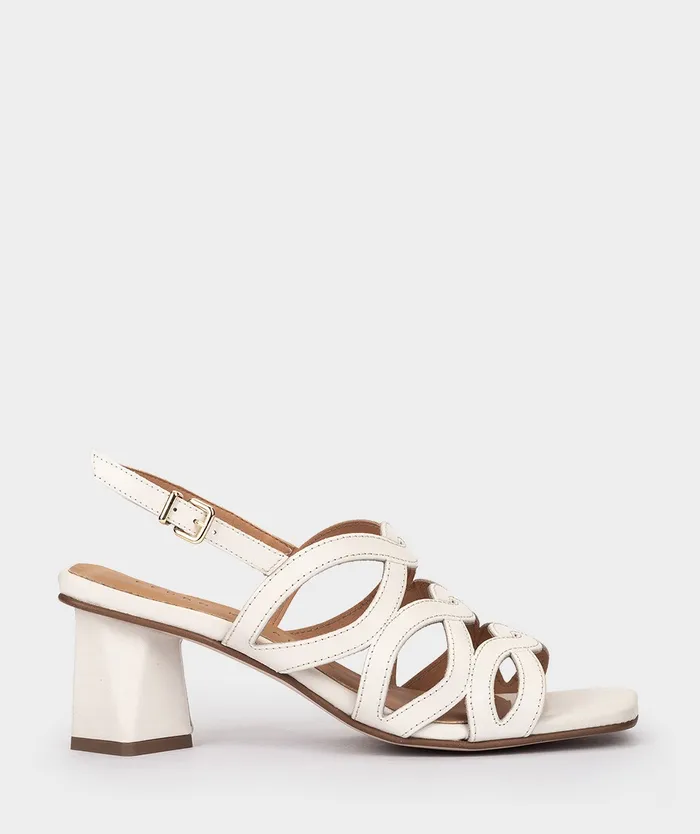 Women Trento White 8211 Heeled Sandals Pedro Miralles