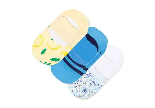 Women Ultimate No Show Socks Mediterranean 3 Pack Mediterranean Multi TOMS Socks