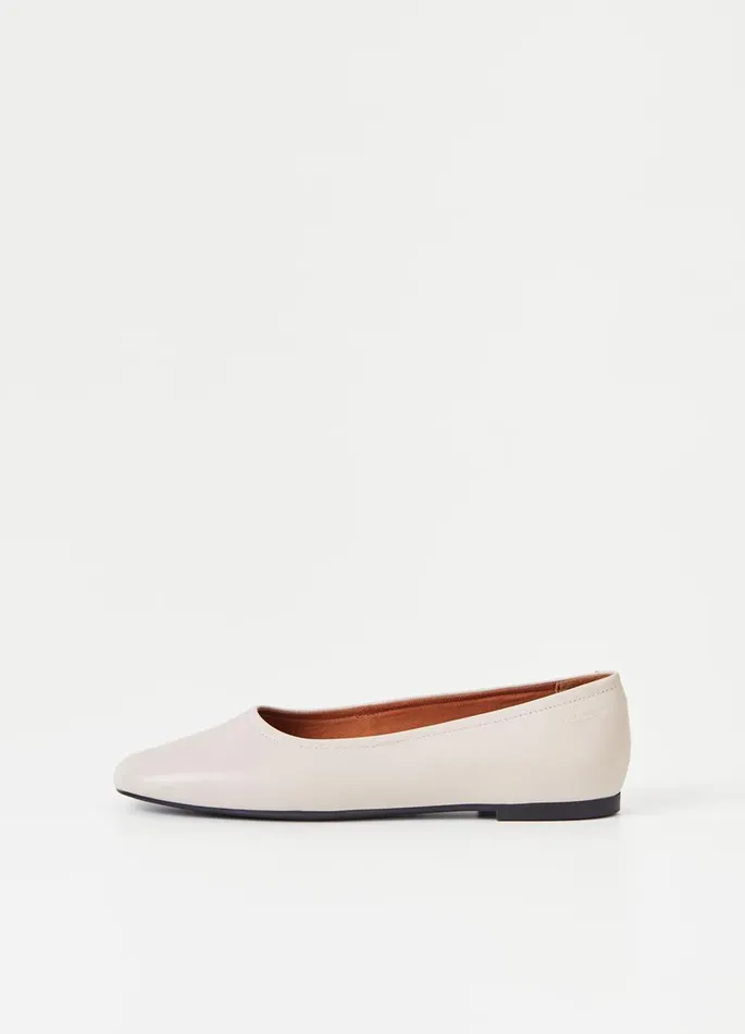 Women Vagabond Ballet Flats JOLIN SHOES Offwhite Leather