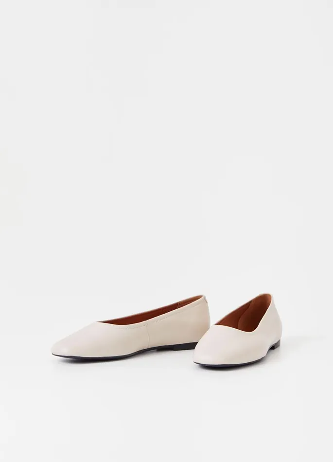 Women Vagabond Ballet Flats JOLIN SHOES Offwhite Leather
