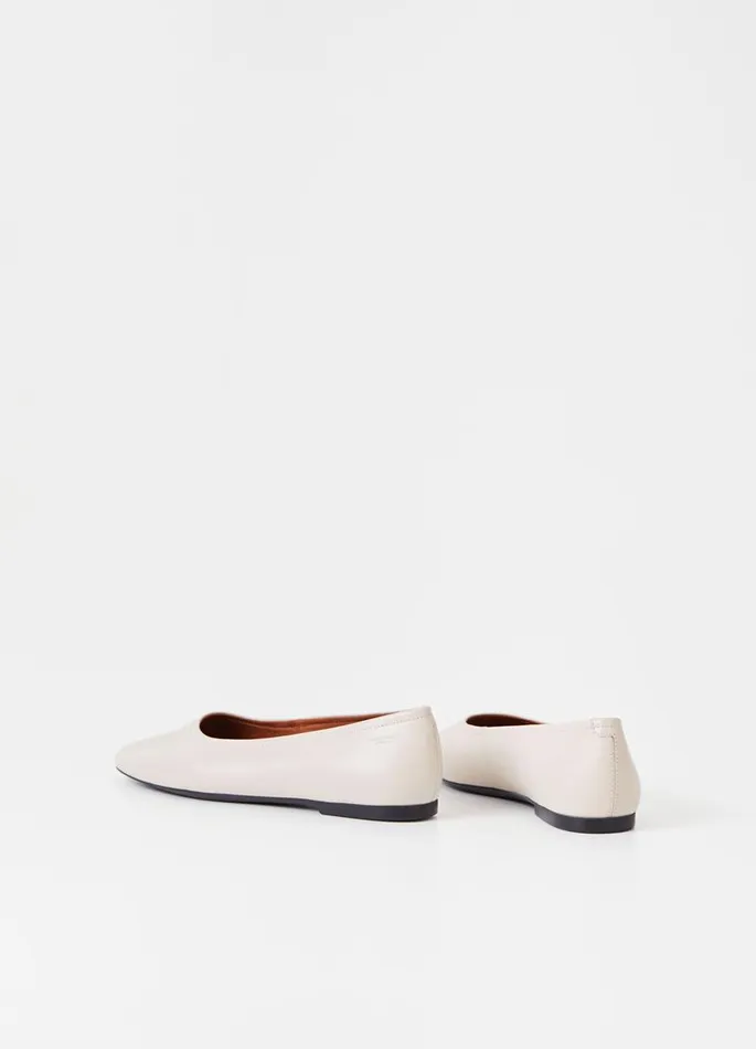 Women Vagabond Ballet Flats JOLIN SHOES Offwhite Leather