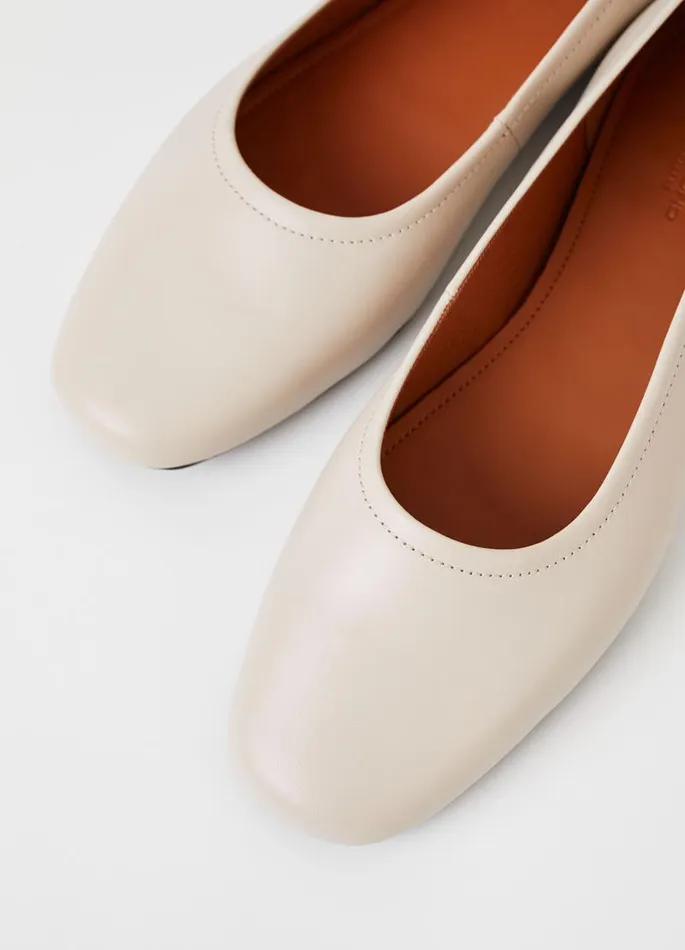 Women Vagabond Ballet Flats JOLIN SHOES Offwhite Leather