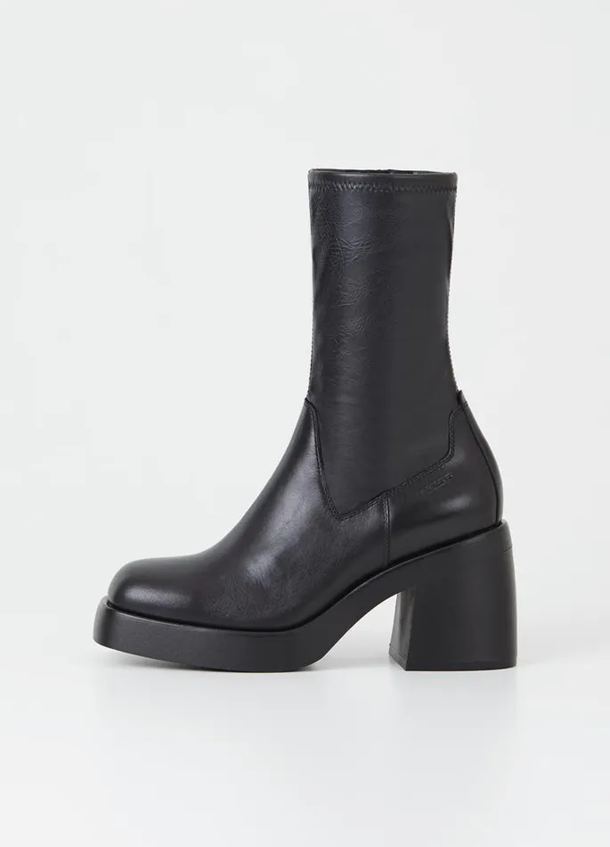 Women Vagabond Boots BROOKE BOOTS Black Leathercomb