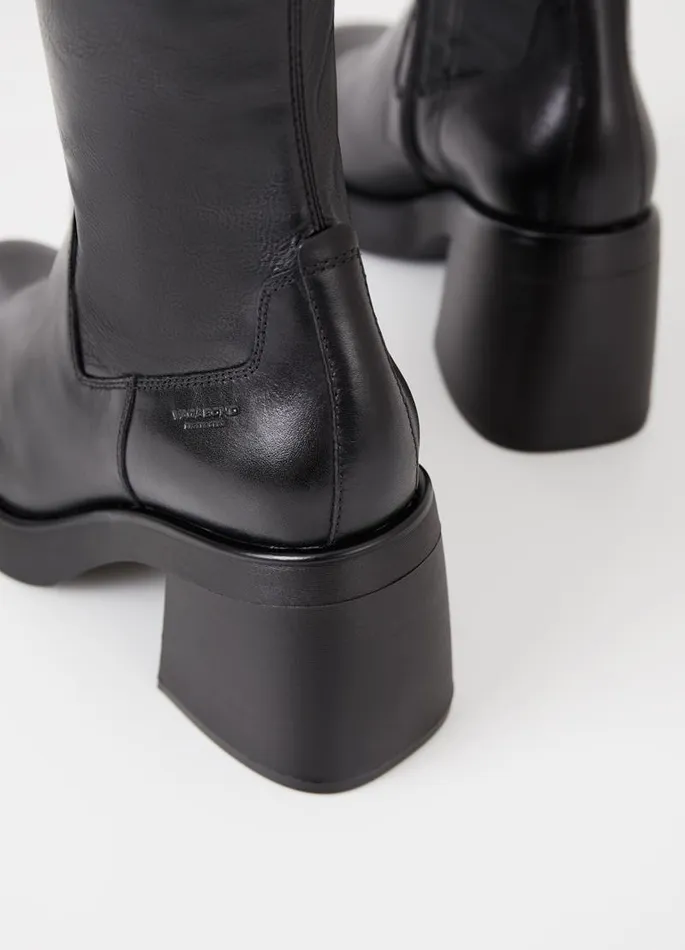 Women Vagabond Boots BROOKE BOOTS Black Leathercomb