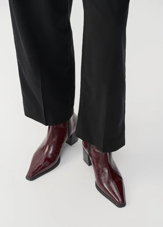 Women Vagabond Boots GISELLE BOOTS Dark Red Patent Leather