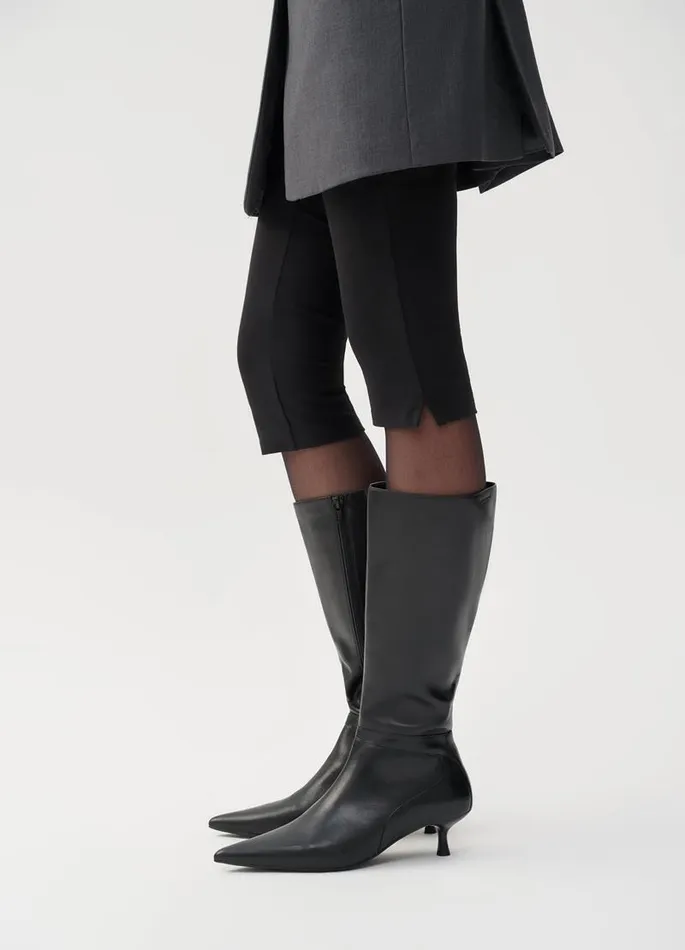 Women Vagabond Boots LYKKE TALL BOOTS Black Leather