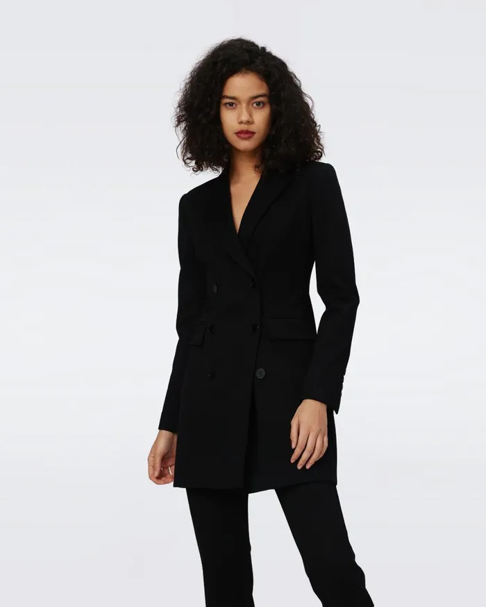 Women Virginia Blazer Dress Black DVF Dresses