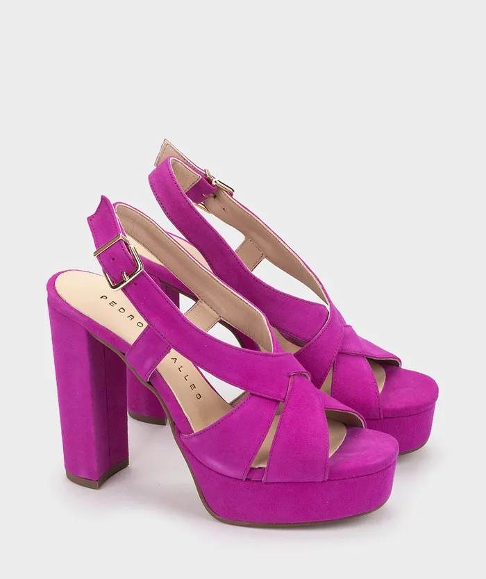 Women Walcourt Purple 8211 Heeled Sandals Pedro Miralles