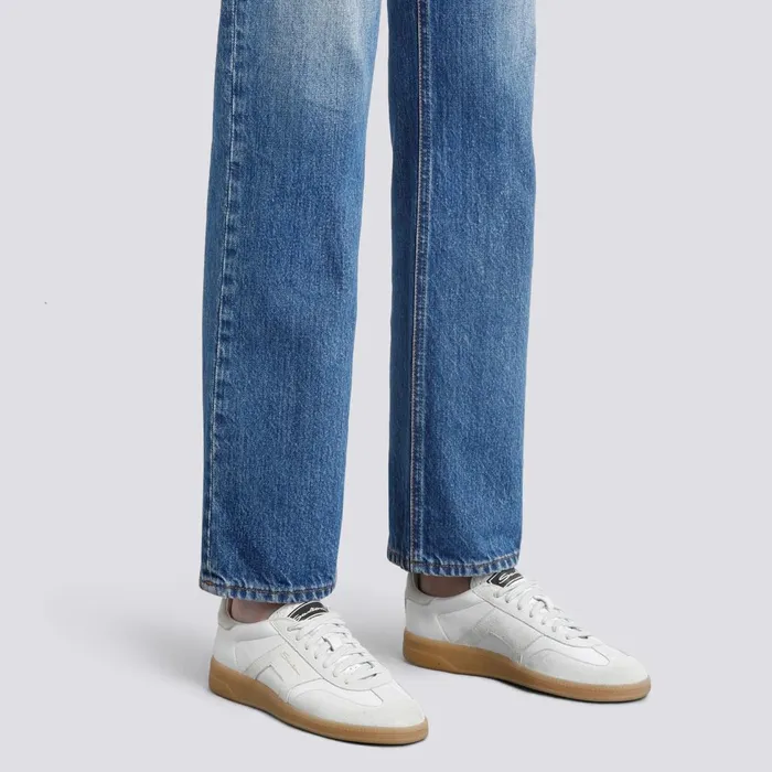 Women White Tumbled Leather Dbs Oly Sneaker Santoni Sneakers