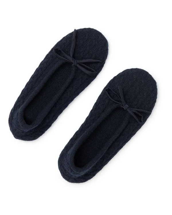 Women Women039s Cable Cashmere SlippersIn Navy Blue Navy Blue NPeal Slippers and Socks Women Women039s Cable Cashmere SlippersIn Navy Blue Navy Blue NPeal Slippers and Socks