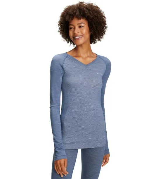 Women Women Long Sleeve Shirt WoolTech Light Capitain FALKE Long Sleeve Shirts