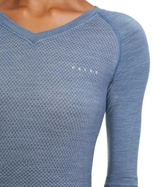 Women Women Long Sleeve Shirt WoolTech Light Capitain FALKE Long Sleeve Shirts
