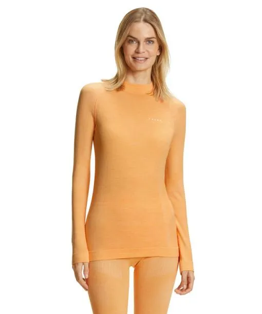 Women Women Long Sleeve Shirt WoolTech Orangette FALKE Long Sleeve Shirts