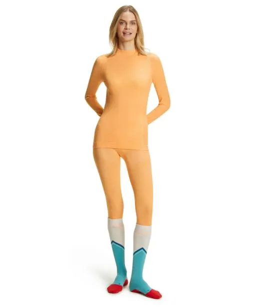 Women Women Long Sleeve Shirt WoolTech Orangette FALKE Long Sleeve Shirts