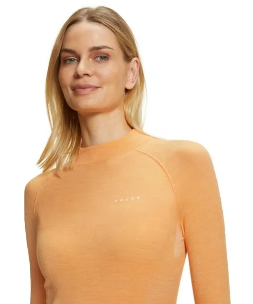 Women Women Long Sleeve Shirt WoolTech Orangette FALKE Long Sleeve Shirts