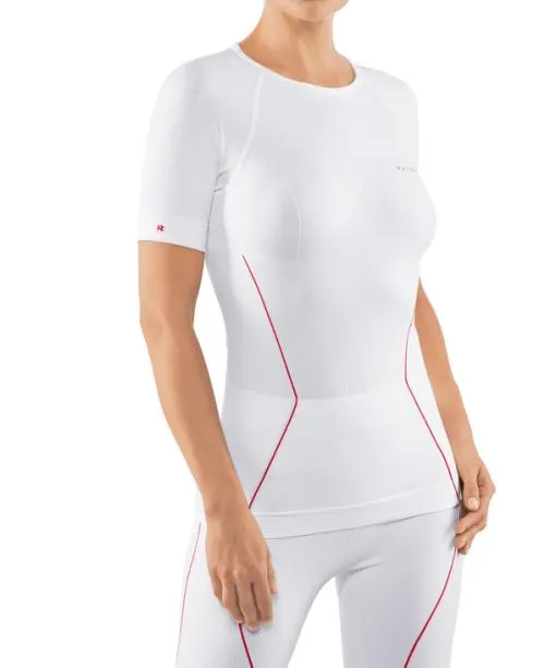 Women Women TShirt Warm White FALKE Short Sleeve Shirts