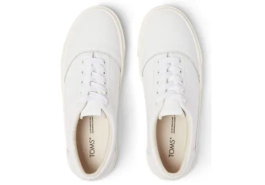 Women WomenFenix White Leather TOMS Sneakers