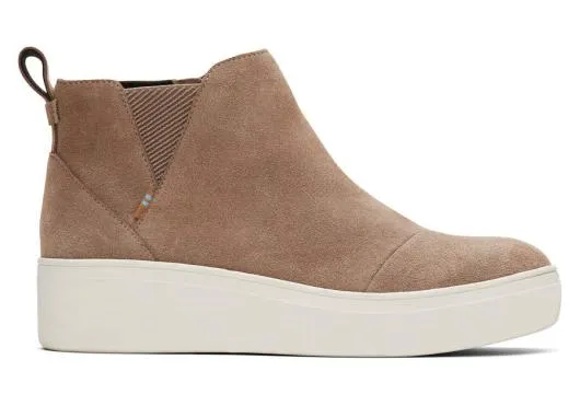 Women WomenJamie Taupe Suede Slip On Sneaker Taupe Grey TOMS Sneakers