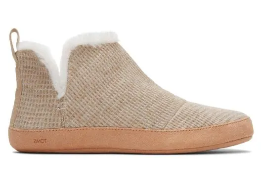 Women WomenLola Oatmeal Metallic Waffle Bootie Slipper Oatmeal Metallic TOMS Slippers Women WomenLola Oatmeal Metallic Waffle Bootie Slipper Oatmeal Metallic TOMS Slippers