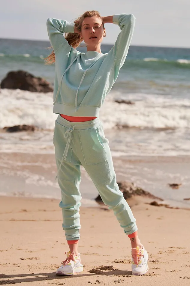 Women Workout Sets Free People The Simple Set Hint Of Mint