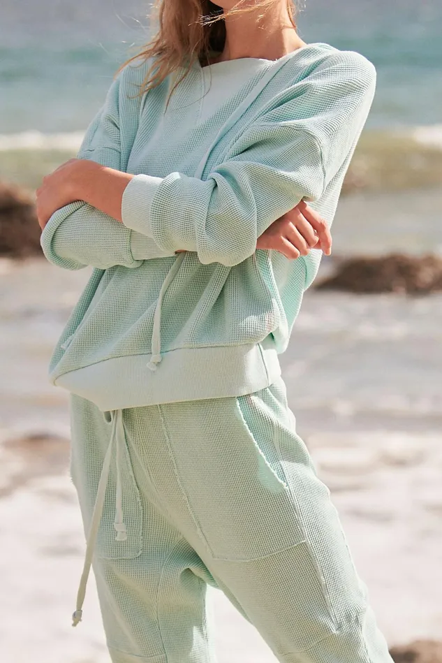 Women Workout Sets Free People The Simple Set Hint Of Mint