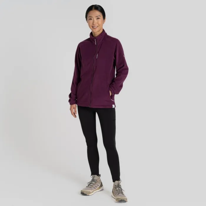 Womens Full Zip Fleece Craghoppers Miska Plus II Jacket Beet Womens Full Zip Fleece Craghoppers Miska Plus II Jacket Beet