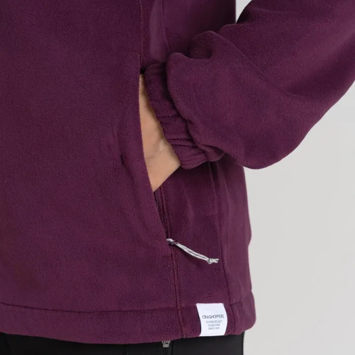 Womens Full Zip Fleece Craghoppers Miska Plus II Jacket Beet Womens Full Zip Fleece Craghoppers Miska Plus II Jacket Beet